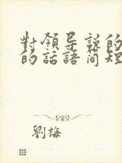 对领导说的感谢的话语简短暖心