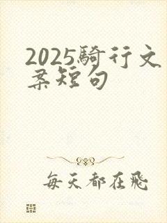 2025骑行文案短句