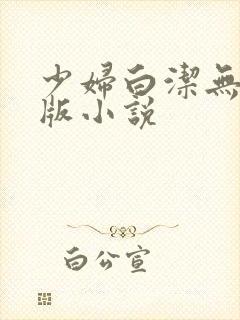 少妇白洁无删减版小说