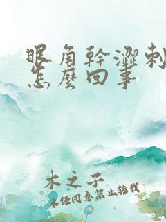 眼角干涩刺痛是怎么回事