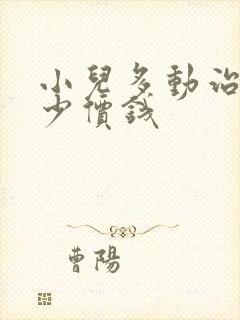 小儿多动治疗多少价钱