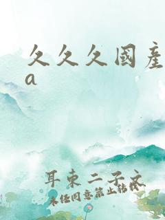 久久久国产精品a