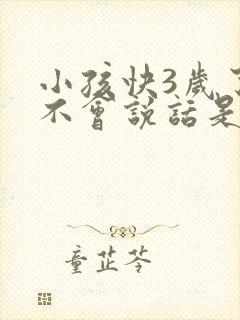 小孩快3岁了还不会说话是怎么回事