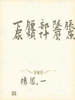 下腹部坠胀伴有尿频什么原因女性