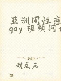 亚洲同性恋男 gay 视频网站