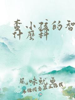 查小孩的智力挂什么科