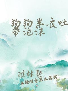 狗狗半夜吐黄水带泡沫