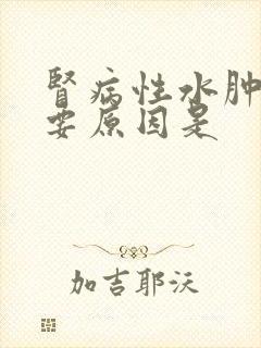 肾病性水肿的主要原因是