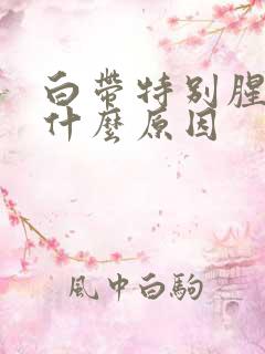 白带特别腥臭是什么原因