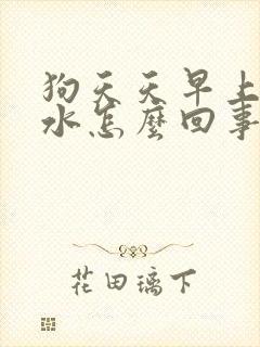 狗天天早上吐黄水怎么回事