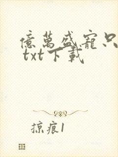 亿万盛宠只为你 txt下载