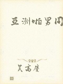 亚洲啪男同性恋