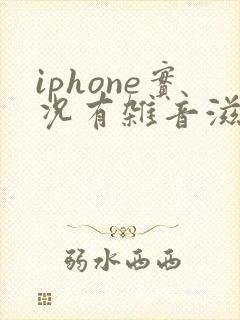 iphone实况有杂音滋滋