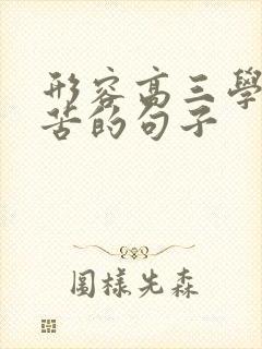 形容高三学生辛苦的句子