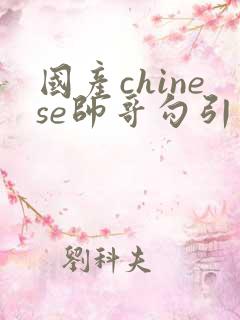 国产chinese帅哥勾引男同性恋guy