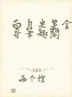 白月光是金主他哥笔趣阁