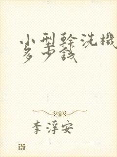 小型干洗机一套多少钱