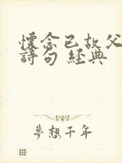 怀念已故父亲的诗句 经典