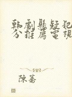 韩剧悬疑犯罪高分推荐电视剧