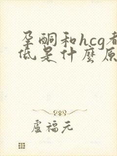 孕酮和hcg都低是什么原因造成的