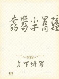 夸奖小男孩优秀的句子简短