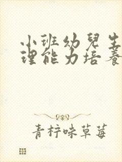 小班幼儿生活自理能力培养研究方案