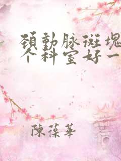 颈动脉斑块看哪个科室好一点