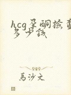 hcg孕酮检查多少钱