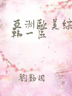 亚洲欧美综合日韩一区