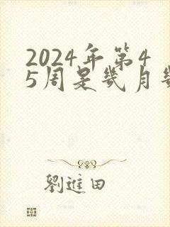 2024年第45周是几月几号