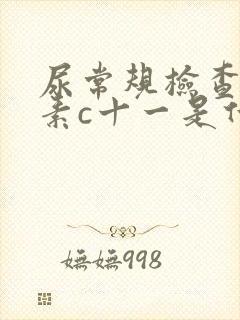 尿常规检查维生素c十一是什么意思