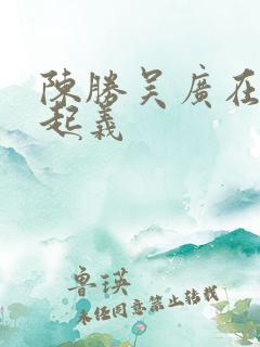 陈胜吴广在哪里起义