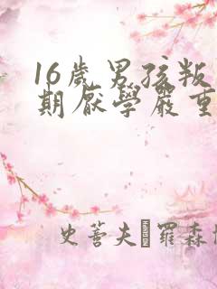 16岁男孩叛逆期厌学严重怎么办