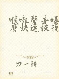 喉咙声音哑了怎么快速恢复