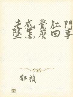 老感觉肛门往下坠怎么回事