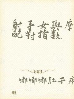 射手女与摩羯男配对指数