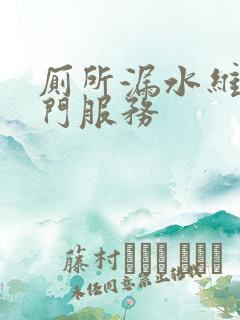 厕所漏水维修上门服务