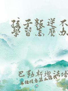 孩子叛逆不好好学习怎么办