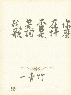 我是否在你心中歌词是什么意思
