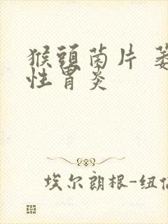 猴头菌片 萎缩性胃炎