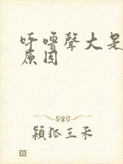 呼噜声大是什么原因