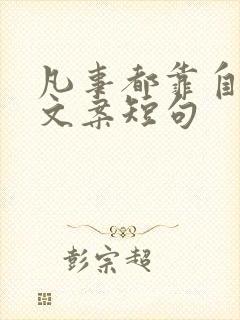 凡事都靠自己的文案短句