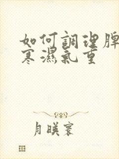 如何调理脾胃虚寒湿气重