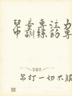 儿童专注力不集中训练的专业机构