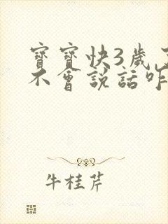 宝宝快3岁了还不会说话咋办