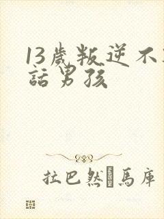 13岁叛逆不听话男孩