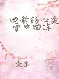 四爷的心尖宠妃 雪中回眸