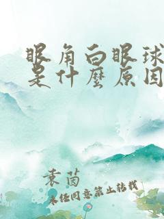 眼角白眼球充血是什么原因