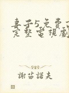 妻子5免费高清完整电视剧