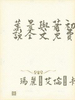 叶晨与萧初然小说全文免费阅读